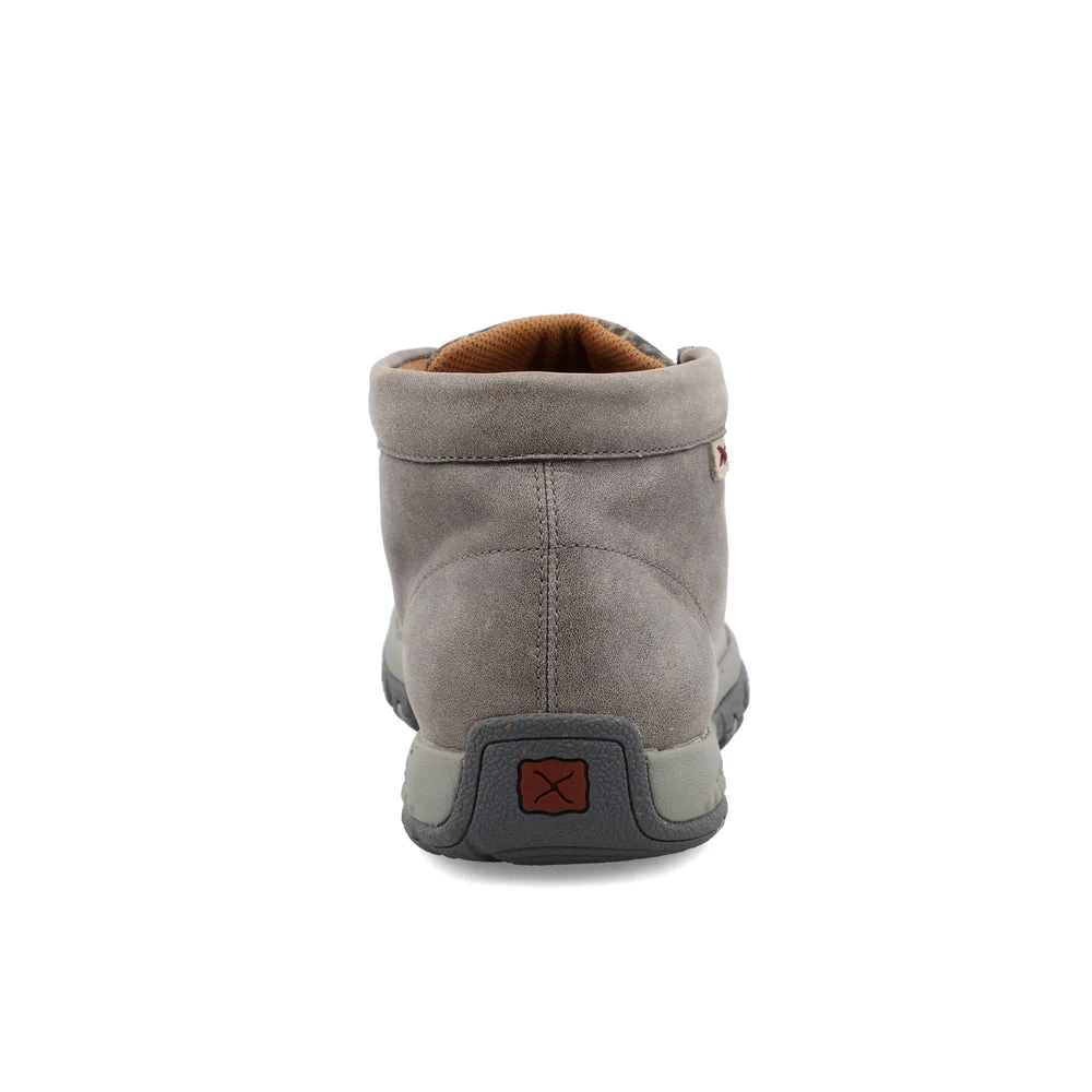 'Twisted X' Men's Chukka Driving Moc - Grey / Grey Elephant - Image 5