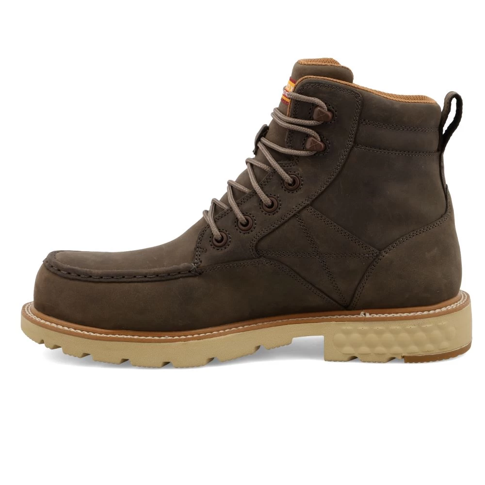 'Twisted X' Men's 6" CellStretch EH WP Comp Toe Boot - Shitake - Image 7