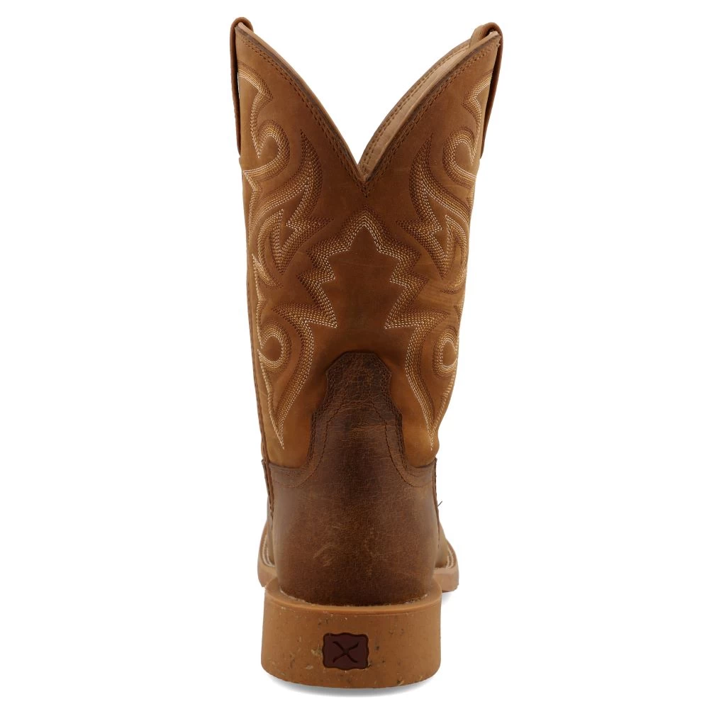 'Twisted X' Men's 11" Tech X™ Western Square Toe - Saddle / Rustic Orange - Image 5