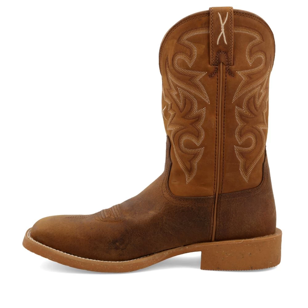 'Twisted X' Men's 11" Tech X™ Western Square Toe - Saddle / Rustic Orange - Image 7