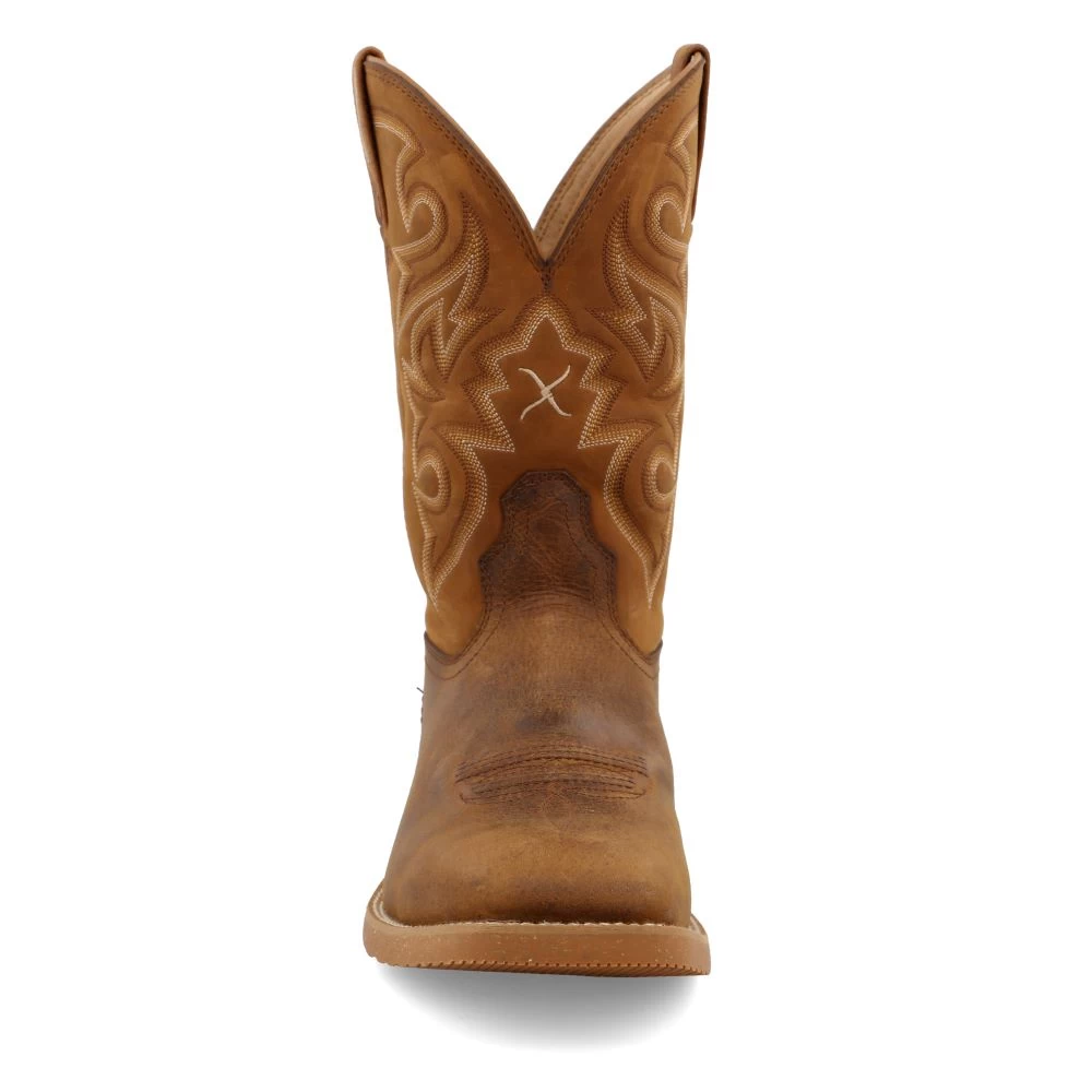 'Twisted X' Men's 11" Tech X™ Western Square Toe - Saddle / Rustic Orange - Image 4