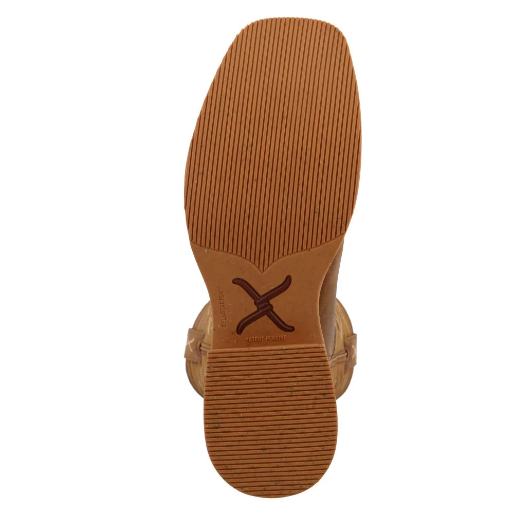'Twisted X' Men's 11" Tech X™ Western Square Toe - Saddle / Rustic Orange - Image 3