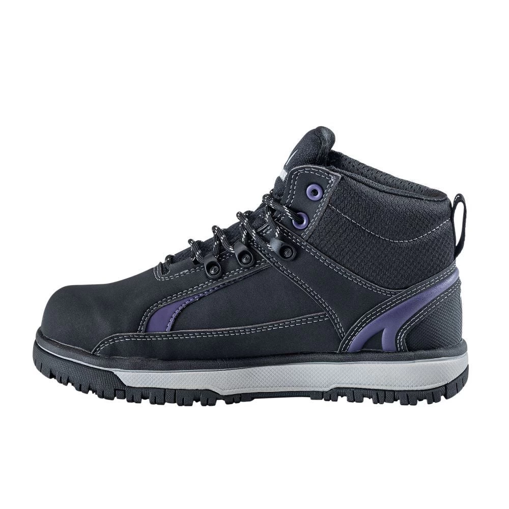 'Nautilus' Women's Urban Int. MetGuard EH SR Alloy Toe - Black / Purple - Image 7