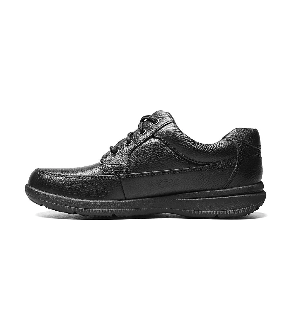 'Nunn Bush' Men's Cam Moc Toe Oxford - Black Tumbled - Image 6