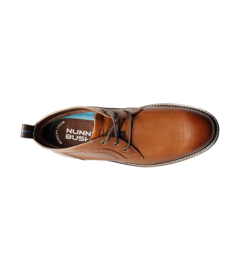 'Nunn Bush' Men's Ozark Plain Toe Chukka Boot - Tan Crazy Horse - Image 2