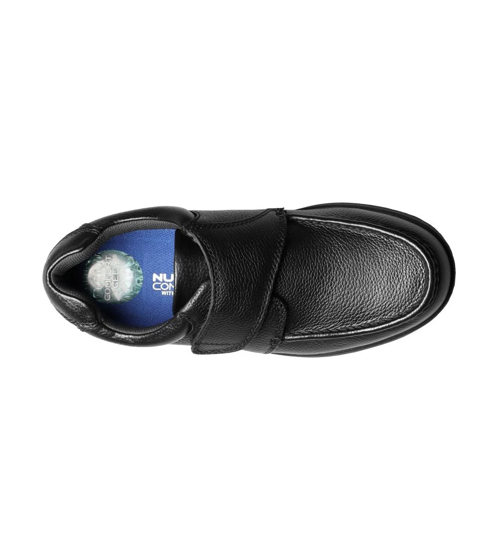 'Nunn Bush' Men's Cam Moc Toe Strap - Black Tumbled - Image 2