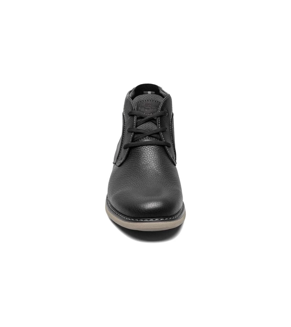 'Nunn Bush' Men's Otto Plain Toe Chukka - Black Tumbled - Image 4
