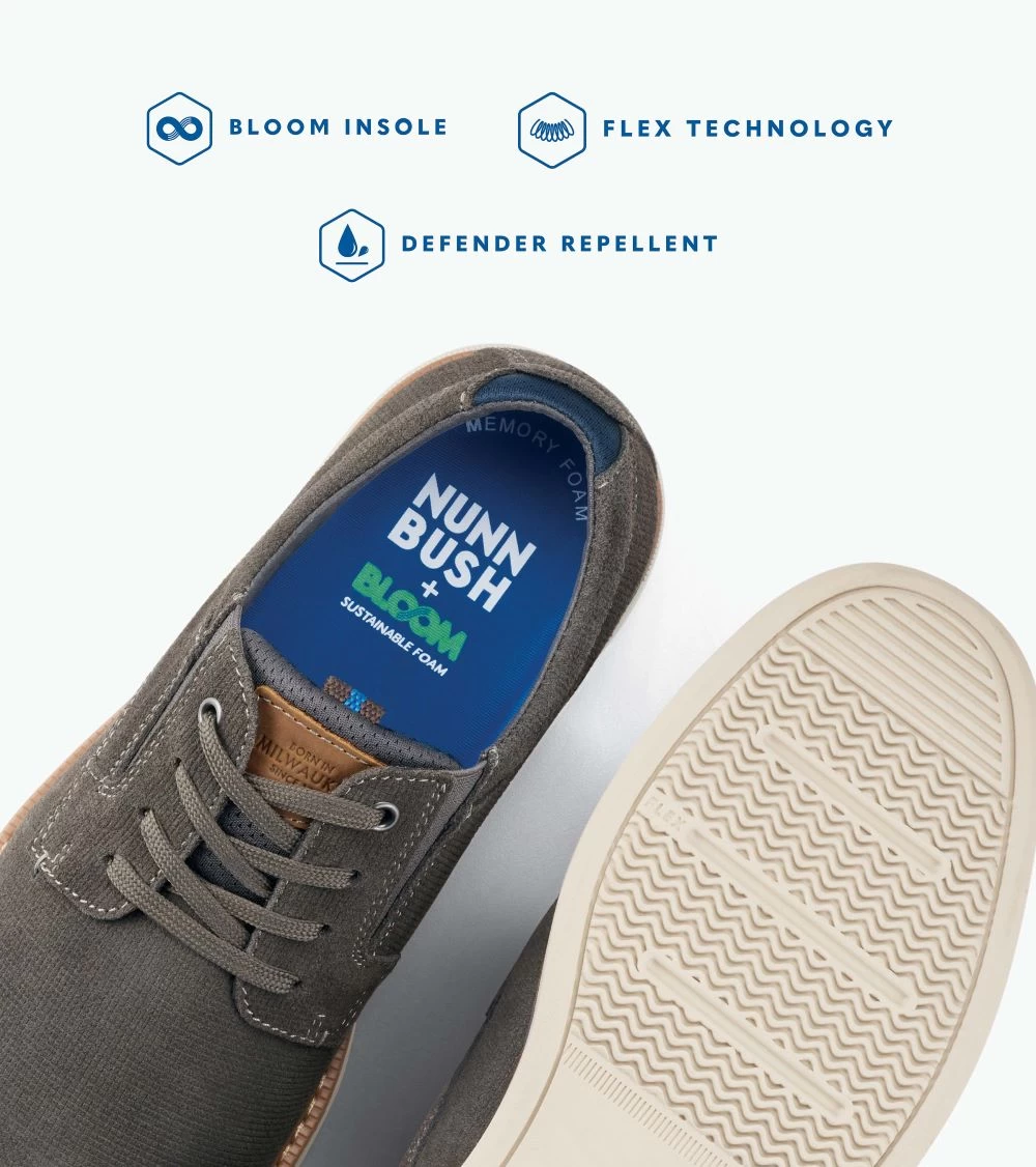 'Nunn Bush' Men's Otto Plain Toe Chukka - Black Tumbled - Image 7