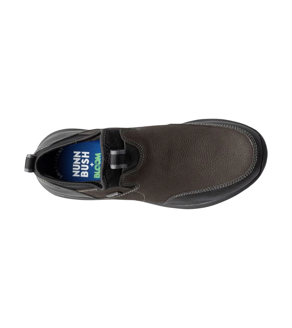 'Nunn Bush' Men's Excursion Moc Toe Slip On - Charcoal - Image 2
