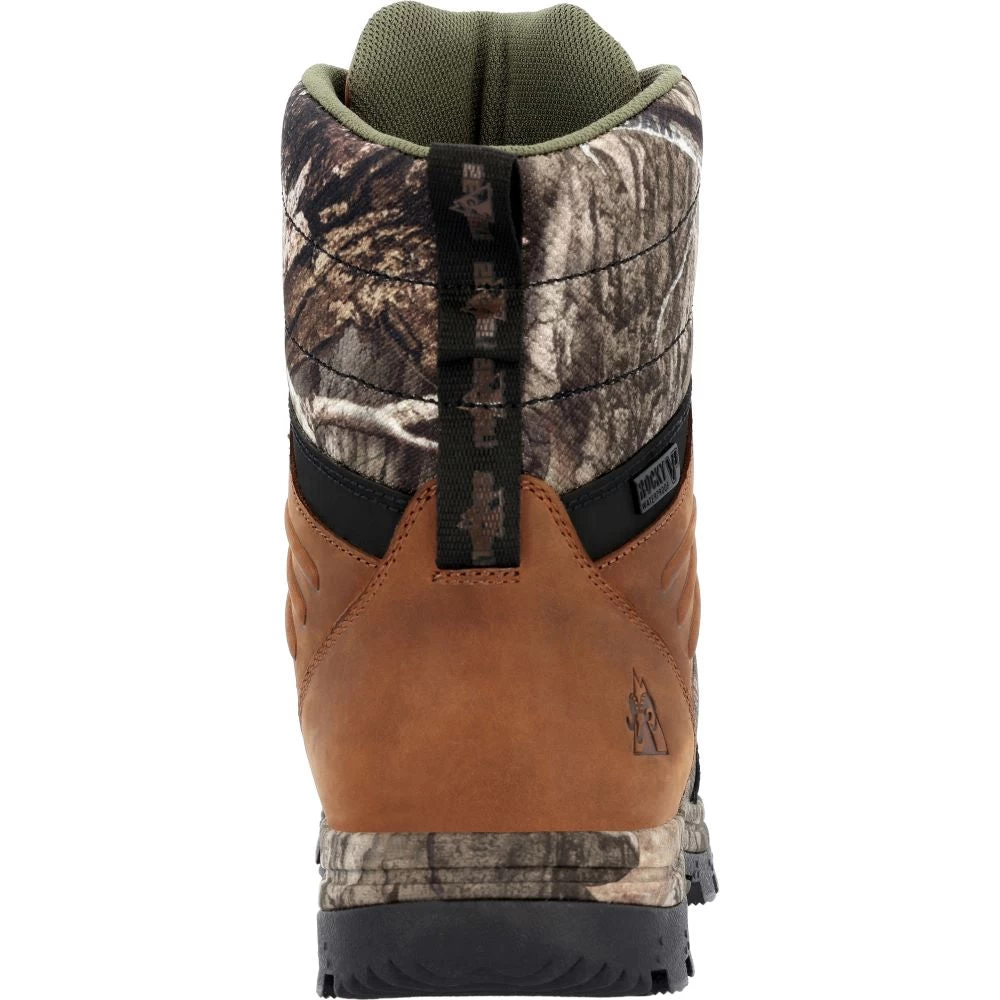 'Rocky' Men's 8" Lynx 800G WP Hunting - Brown / Camo - Image 5