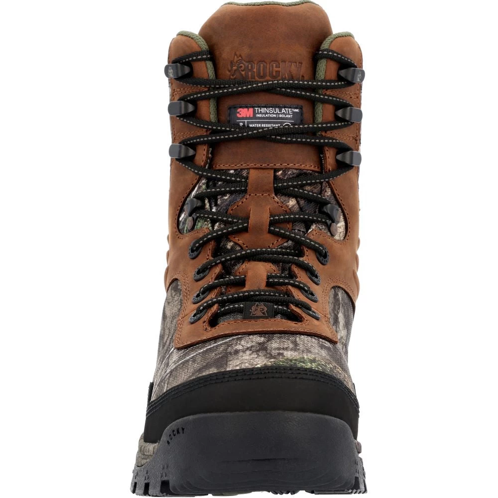 'Rocky' Men's 8" Lynx 800G WP Hunting - Brown / Camo - Image 4