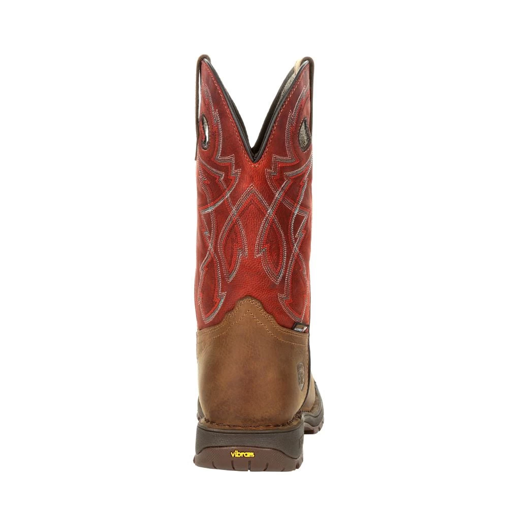 'Rocky' Men's 11" Western Legacy 32 WP Soft Toe - Brown / Red - Image 5