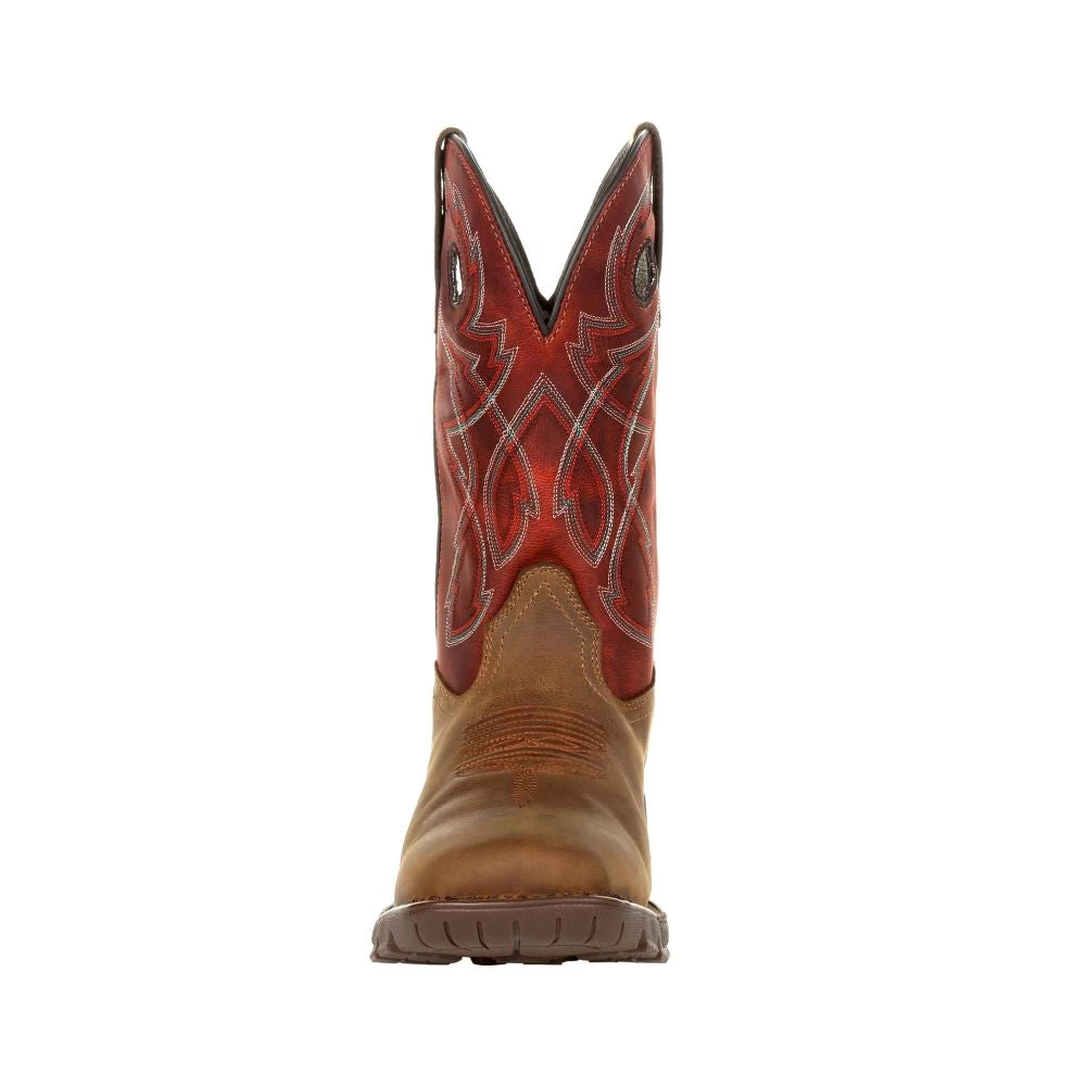 'Rocky' Men's 11" Western Legacy 32 WP Soft Toe - Brown / Red - Image 4