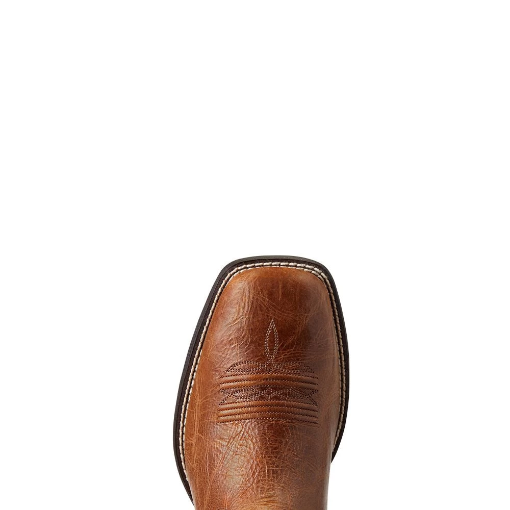 'Ariat' Men's 10.5" Brander Western Square Toe - Dark Tan - Image 2
