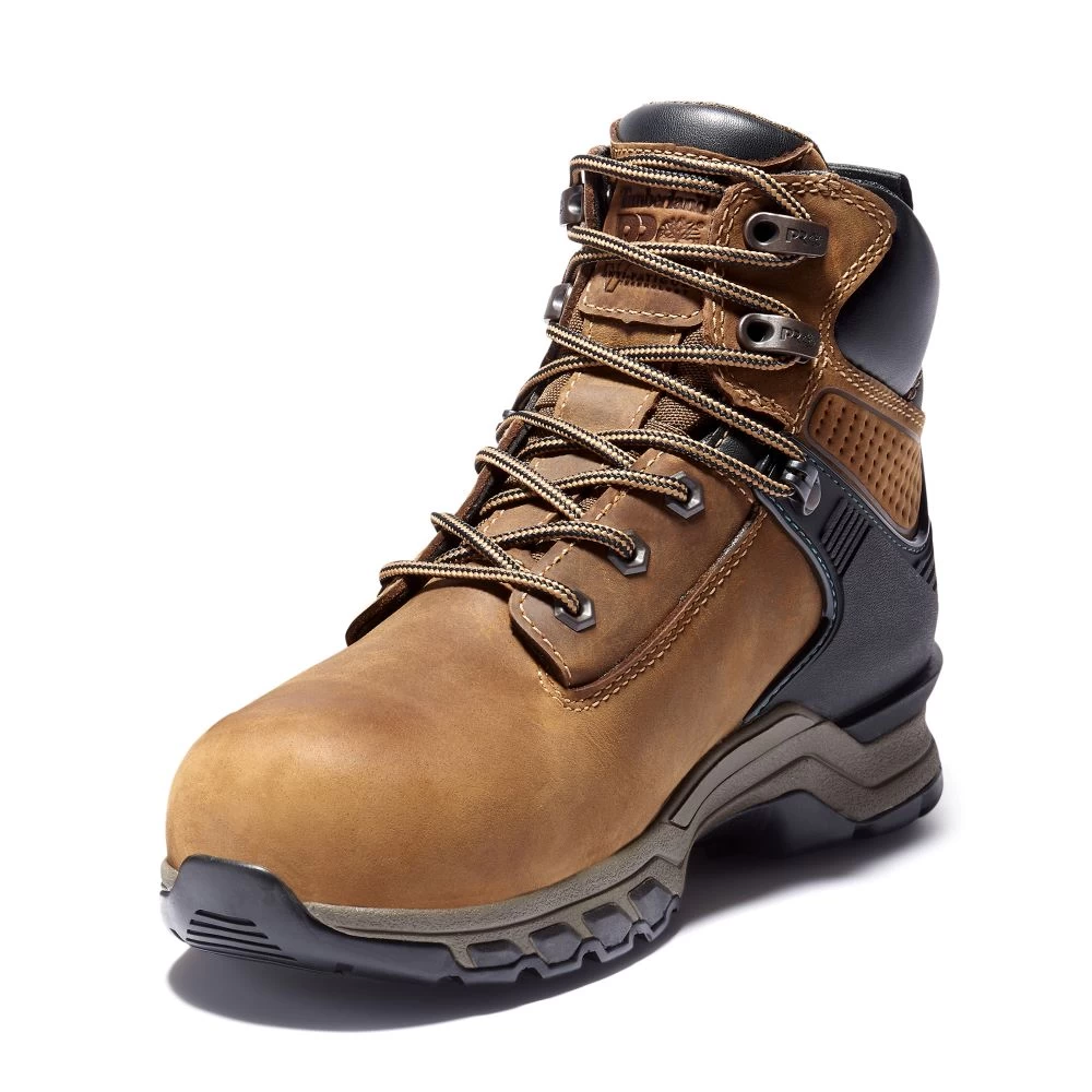 'Timberland Pro' Women's 6" Hypercharge SR WP Comp Toe - Brown - Image 8