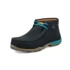 'Twisted X' Women's Chukka Driving Moc EH Comp Toe - Dark Teal / Turquoise