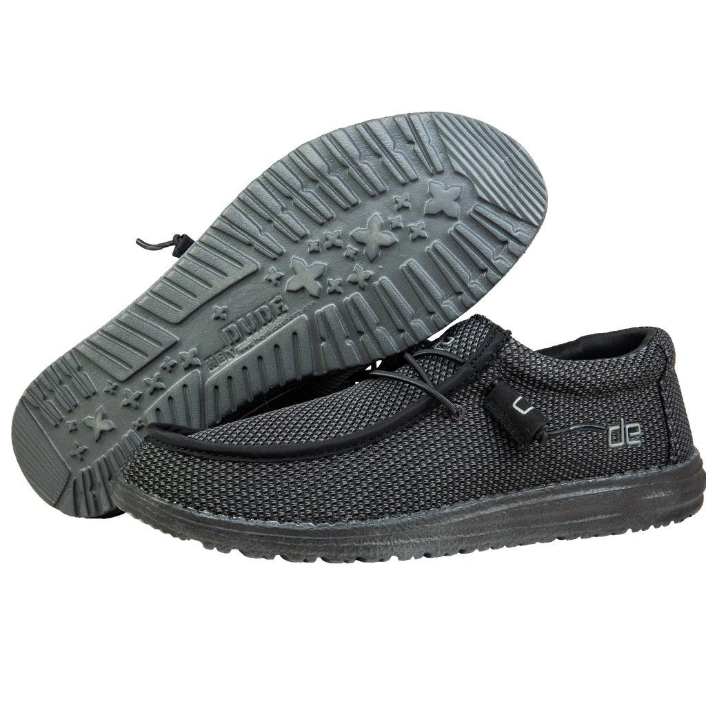 'Hey Dude' Men's Wally L Sox - Black - Image 2