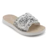 'Blowfish Malibu' Women's Saturn Sandal - Gray Paper Cat Canvas
