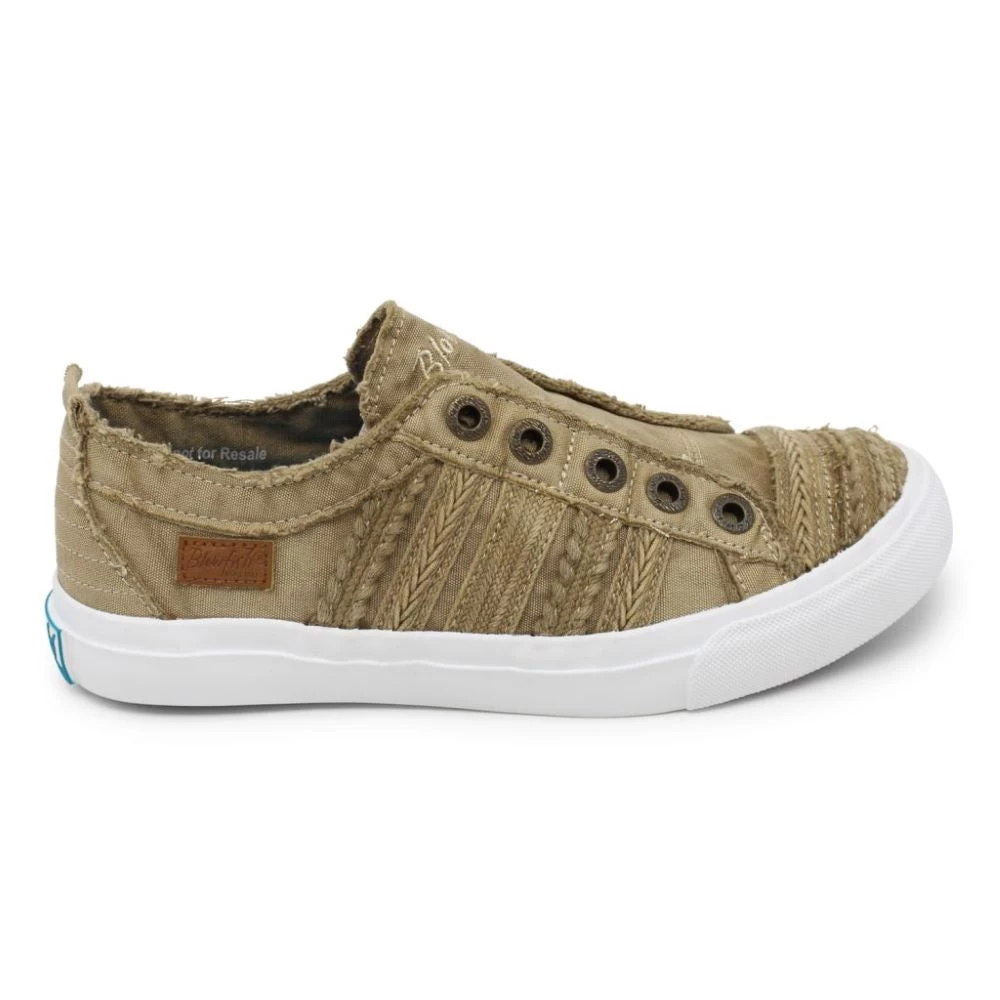'Blowfish Malibu' Women's Parlane Sneaker - Desert Khaki Color Washed Canvas - Image 3
