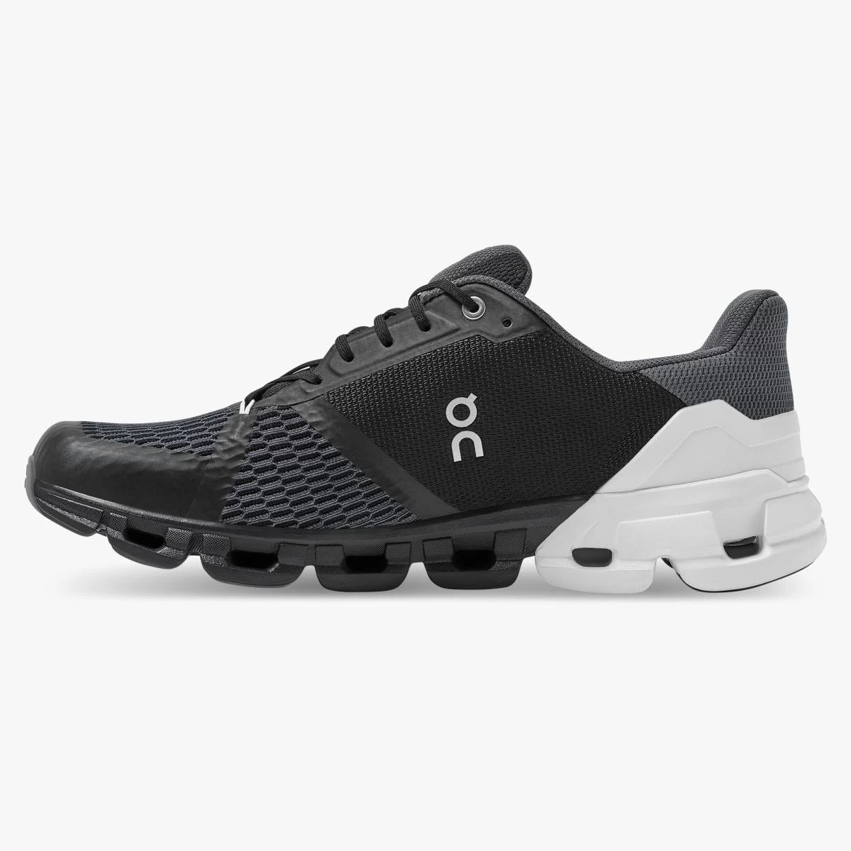 'On Running' Men's Cloudflyer - Black / White - Image 5