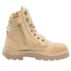 'Steel Blue' Men's 6" Southern Cross Zip Scuff EH Steel Toe - Sand (Wide)